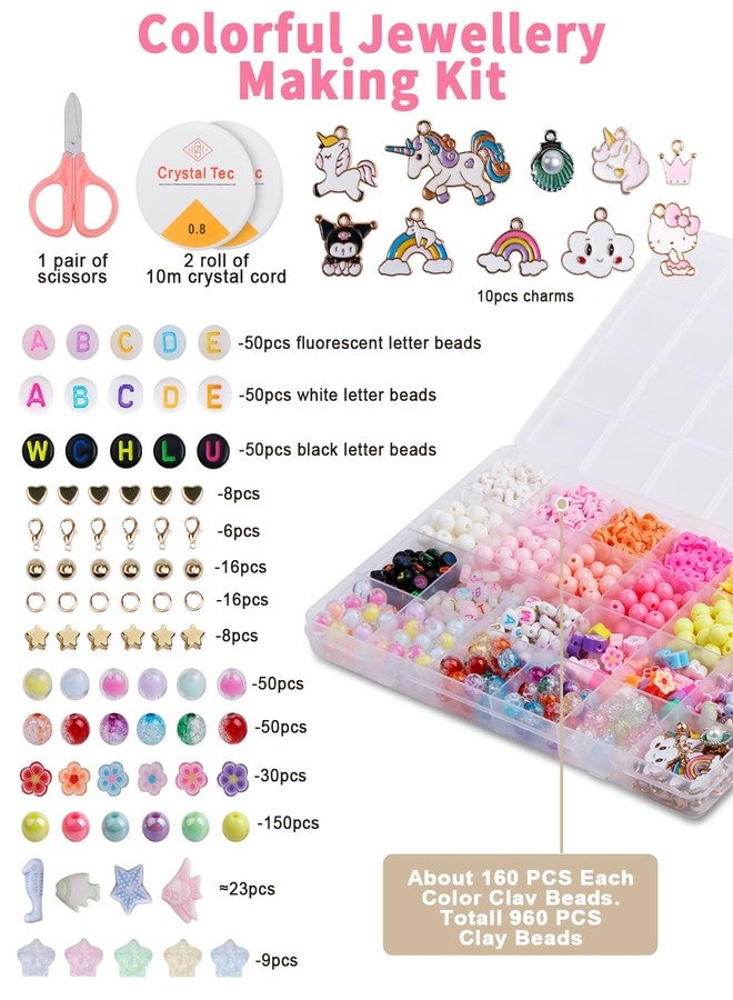 إليكتومانيا مجموعة صنع الأساور من إليكتومانيا للبنات، مجموعة صنع الأساور مع تعليقات وخرز مضيء، مجموعة مواد صنع المجوهرات، مجموعات خرز ملونة بأشكال وأنواع مختلفة للأطفال فوق سن ثلاث سنوات، أفضل هدية لمجموعات الحرف اليدوية للبنات من سن 12 إلى 14 عامًا - Image 3